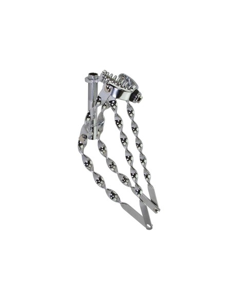 16 Lowrider Bent Flat Twisted Spring Fork 1 Inch Chrome.